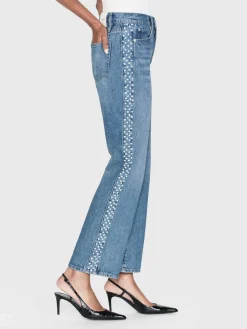 Women FRAME Atelier Le Jane Crop in Daylight Pearl