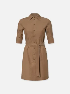 Women FRAME Belted Trench Dress in