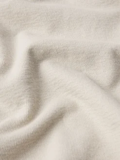 FRAME Boxy Textured Tee in Off White