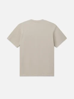 FRAME Boxy Textured Tee in Off White