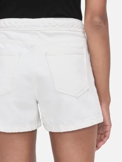 Women FRAME Braided Waistband Short in
