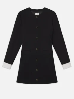 Women FRAME Button Front Suiting Dress in