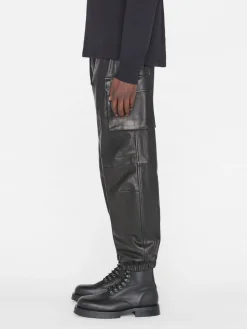 FRAME Cargo Leather Pant in