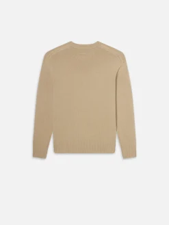 Women FRAME Cashmere Crewneck Sweater in Sand Beige