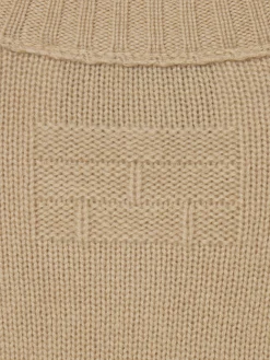Women FRAME Cashmere Crewneck Sweater in Sand Beige