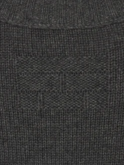 FRAME Cashmere Crewneck Sweater in Dark Grey