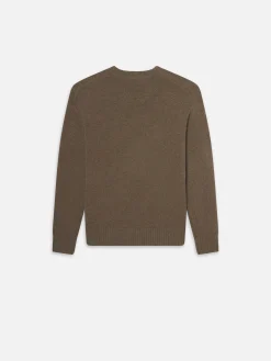 Women FRAME Cashmere Crewneck Sweater in Soft Mocha