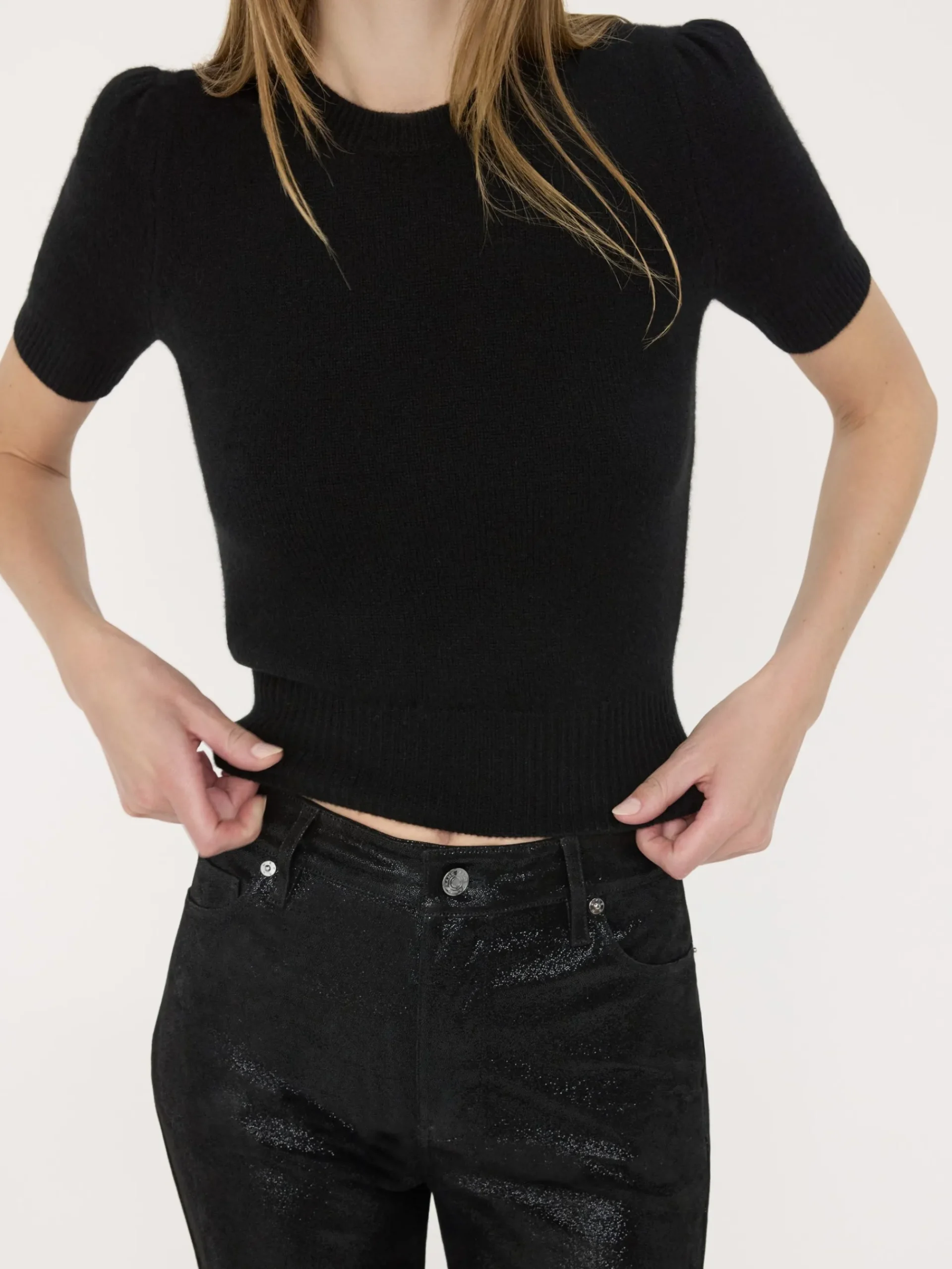 Women FRAME Cashmere Gathered Sweater in