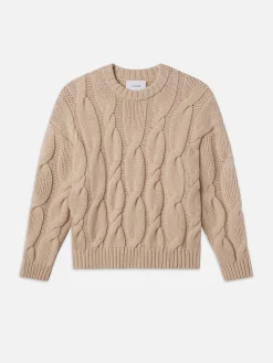 FRAME Chunky Cable Sweater in