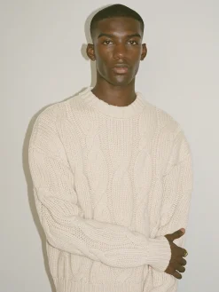 FRAME Chunky Cable Sweater in