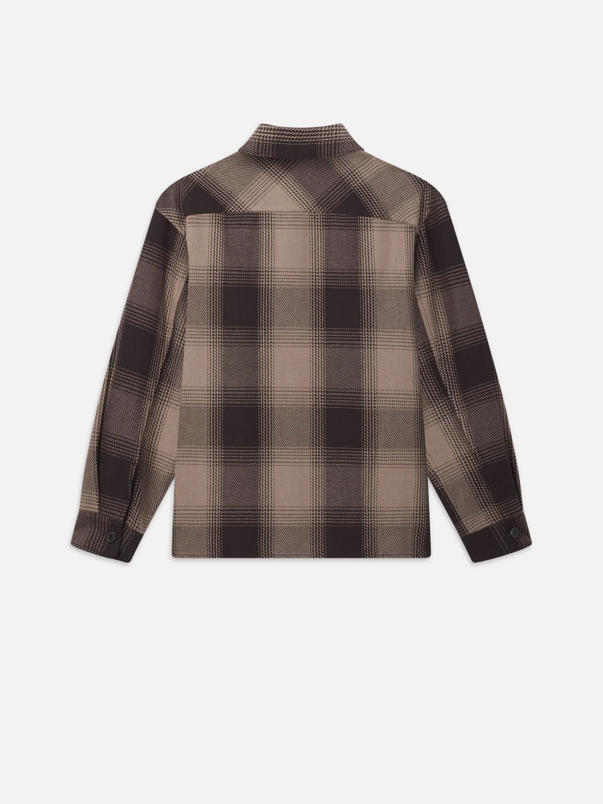 FRAME Chunky Plaid Shirt in Brown Plaid