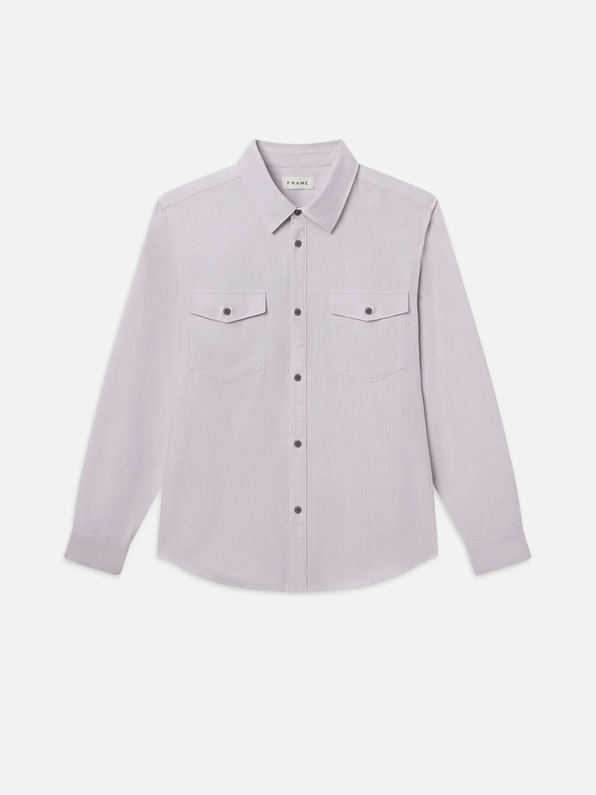 FRAME Classic Oxford Shirt in Lavender Stripe