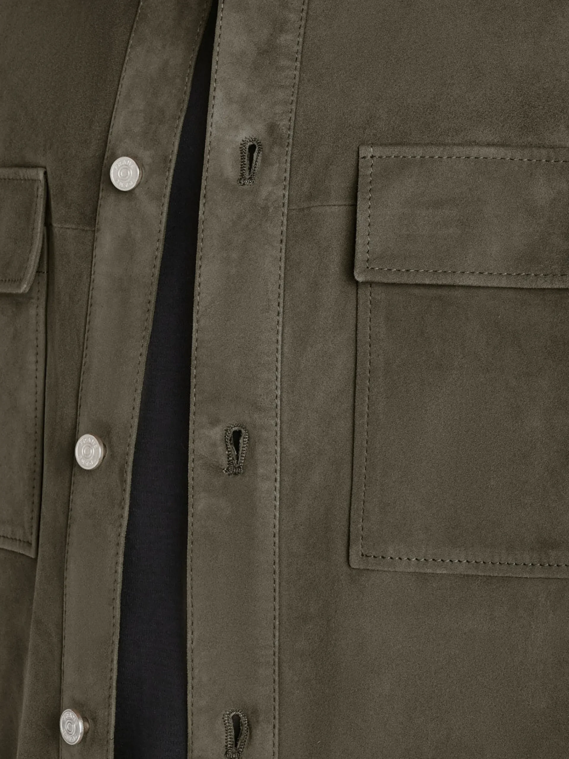 FRAME Clean Suede Shirt in