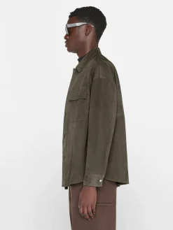 FRAME Clean Suede Shirt in