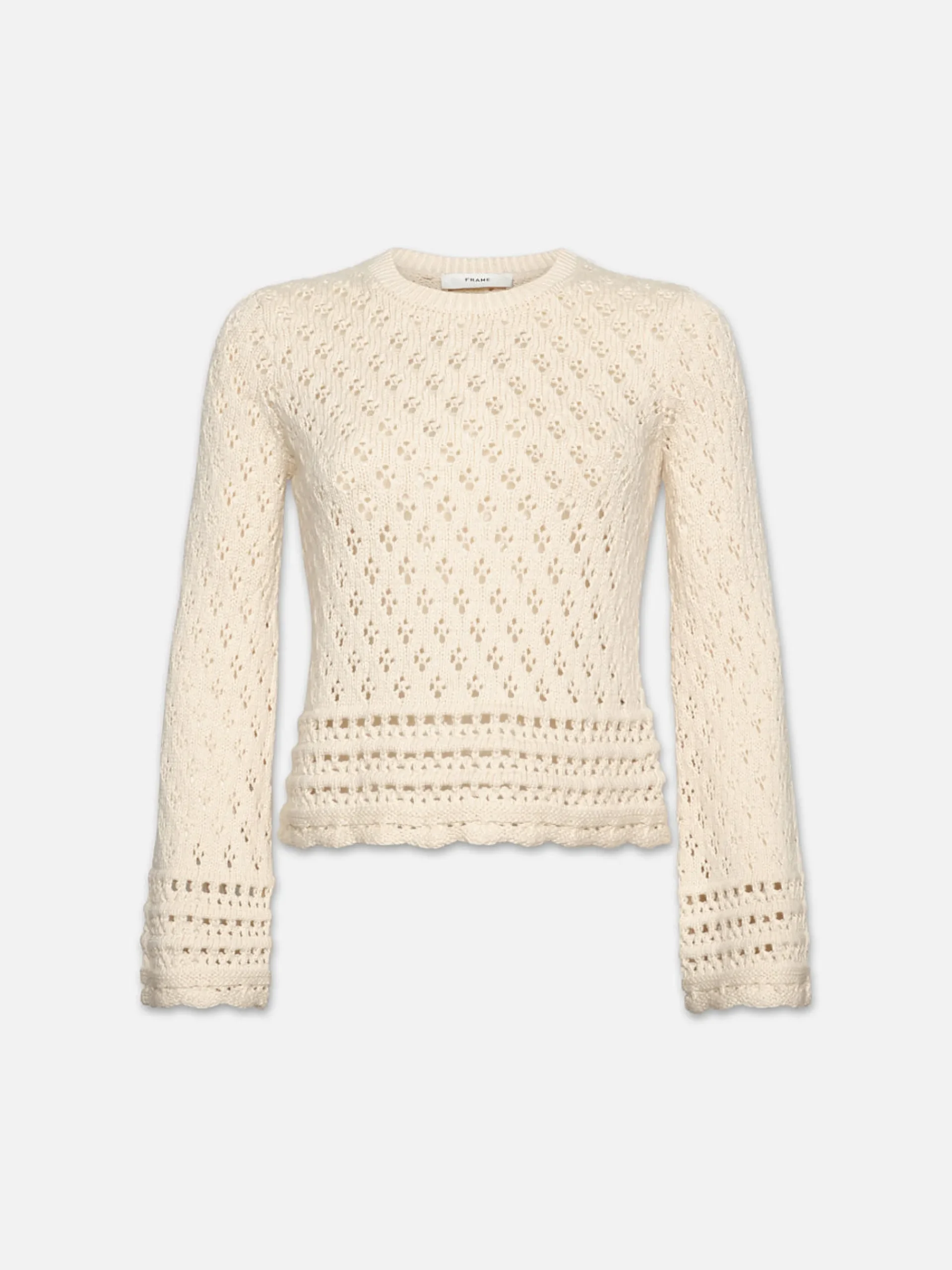 Women FRAME Crochet Knit Top in