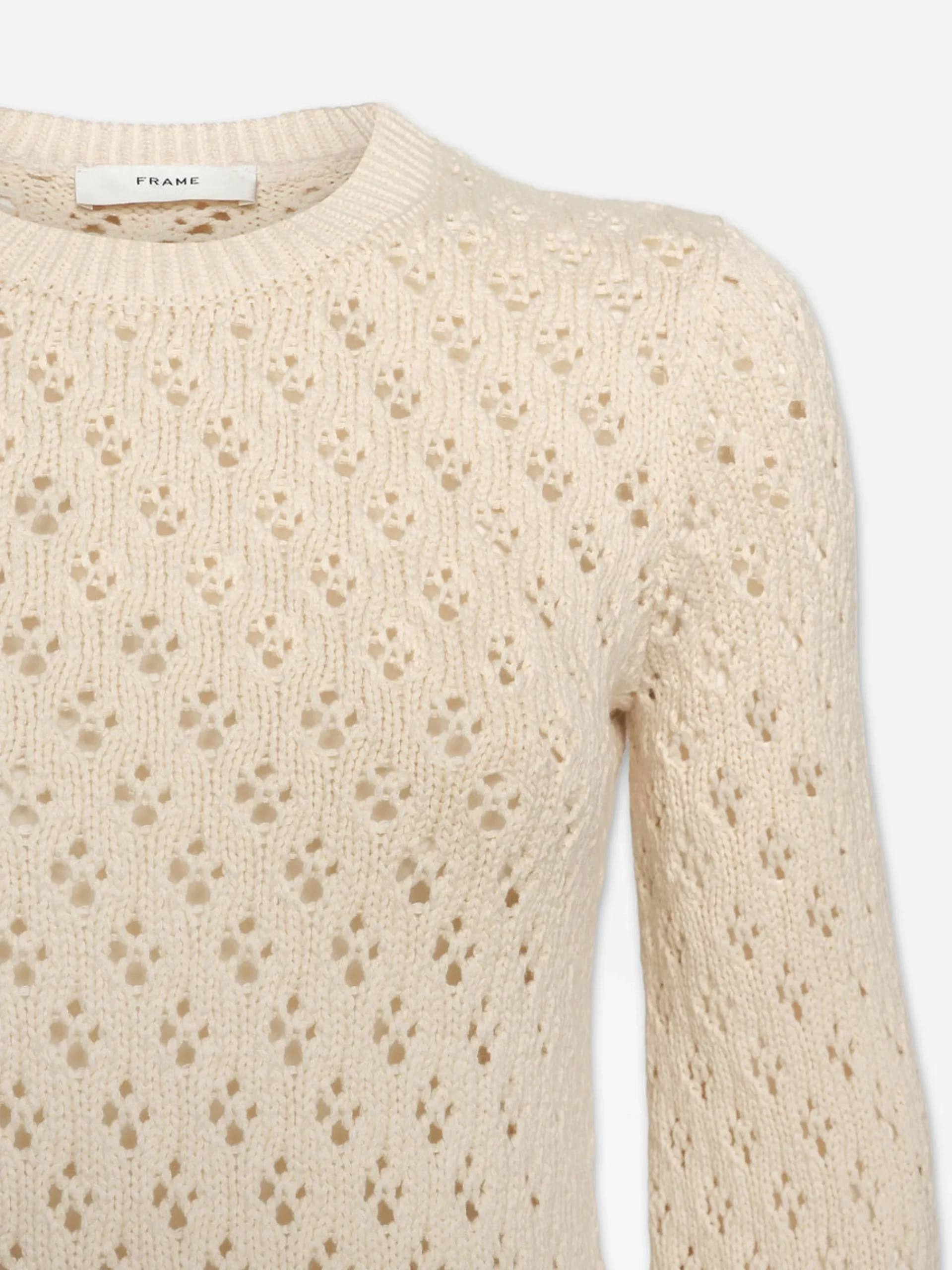 Women FRAME Crochet Knit Top in