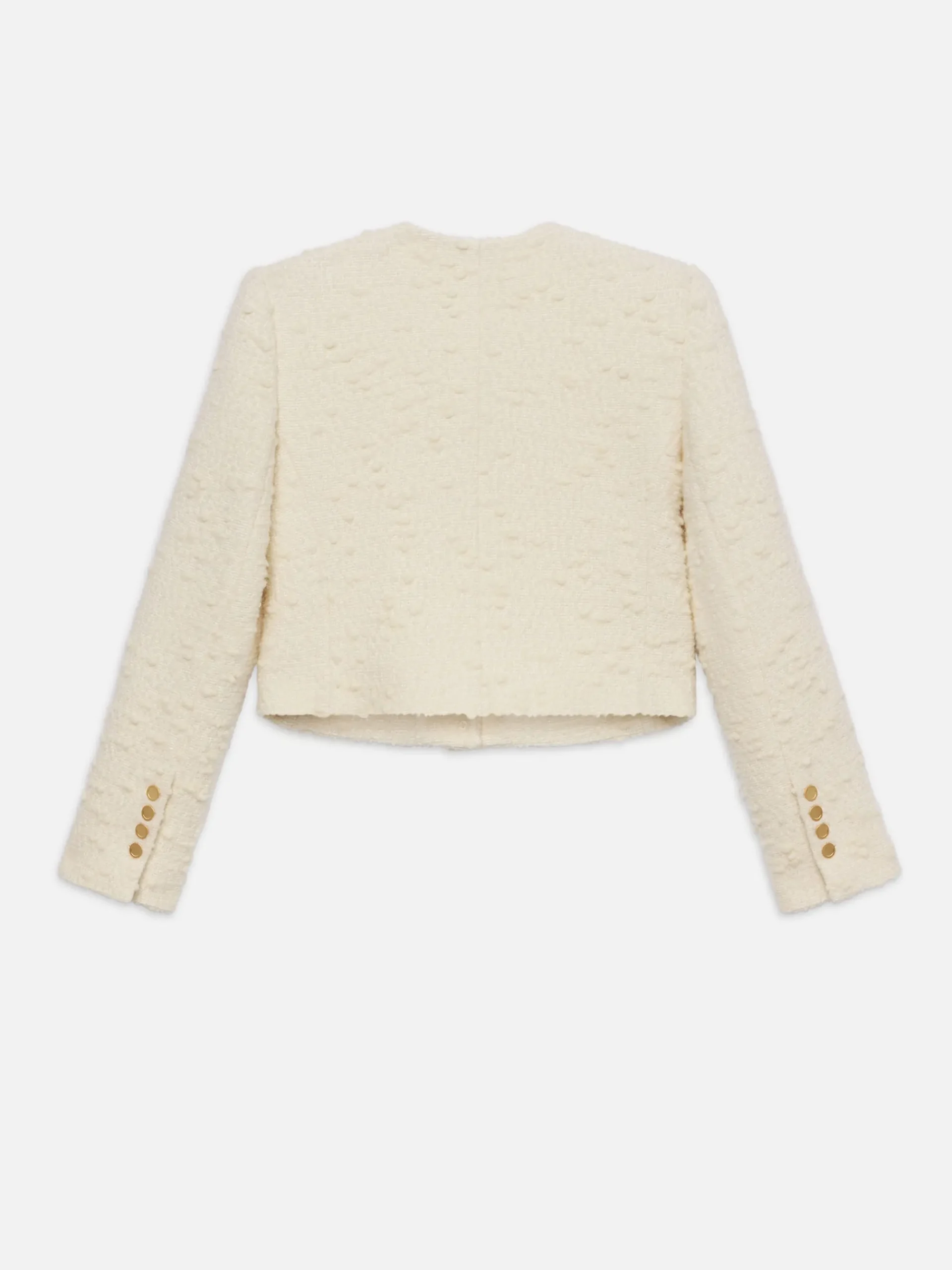 Women FRAME Cropped Button Front Jacket in