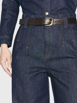 Women FRAME Darted Wide Leg Jean in