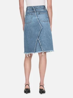 Women FRAME Deconstructed Skirt in