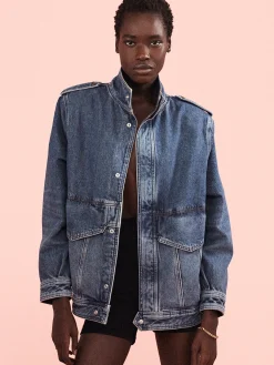 Women FRAME Denim Power Jacket in