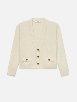 Women FRAME Double Pocket Cropped Cardi in