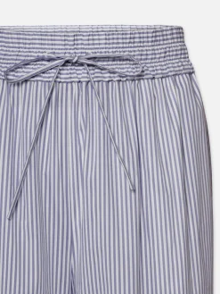 Women FRAME Drawstring Lounge Pant in Dark Chambray Multi