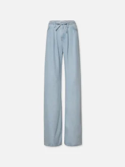 Women FRAME Drawstring Wide Leg in