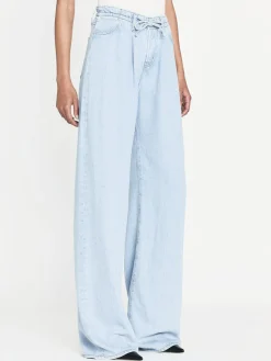 Women FRAME Drawstring Wide Leg in