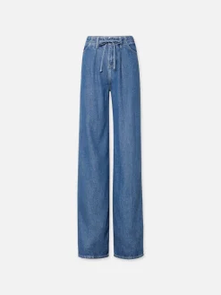 Women FRAME Drawstring Wide Leg in