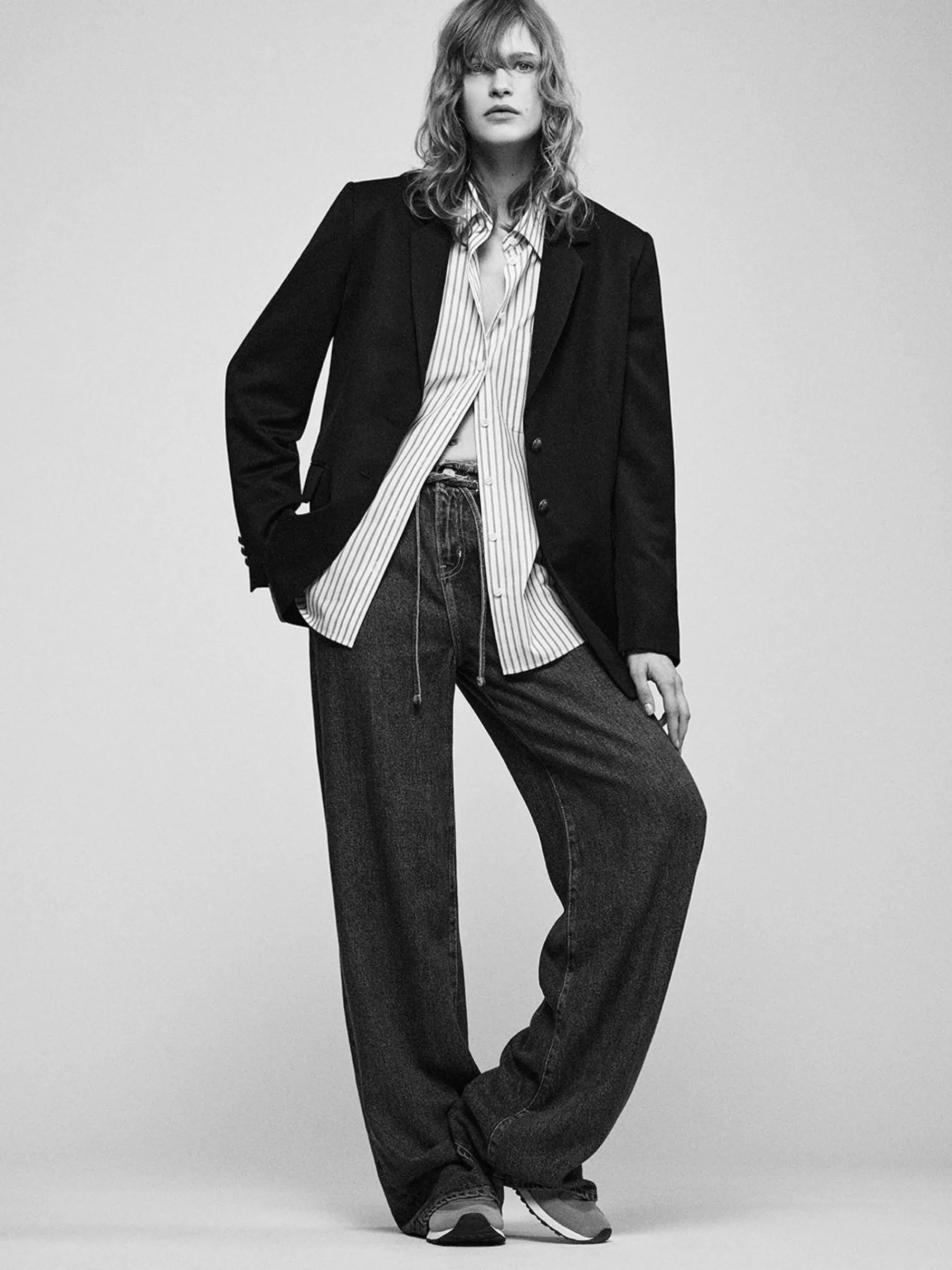 Women FRAME Drawstring Wide Leg in