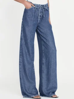 Women FRAME Drawstring Wide Leg in