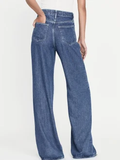 Women FRAME Drawstring Wide Leg in