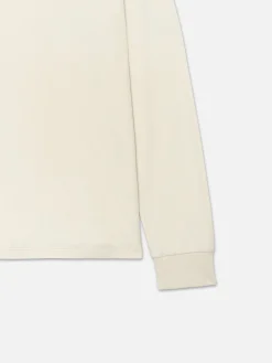 FRAME Duo Fold Crew in White Canvas