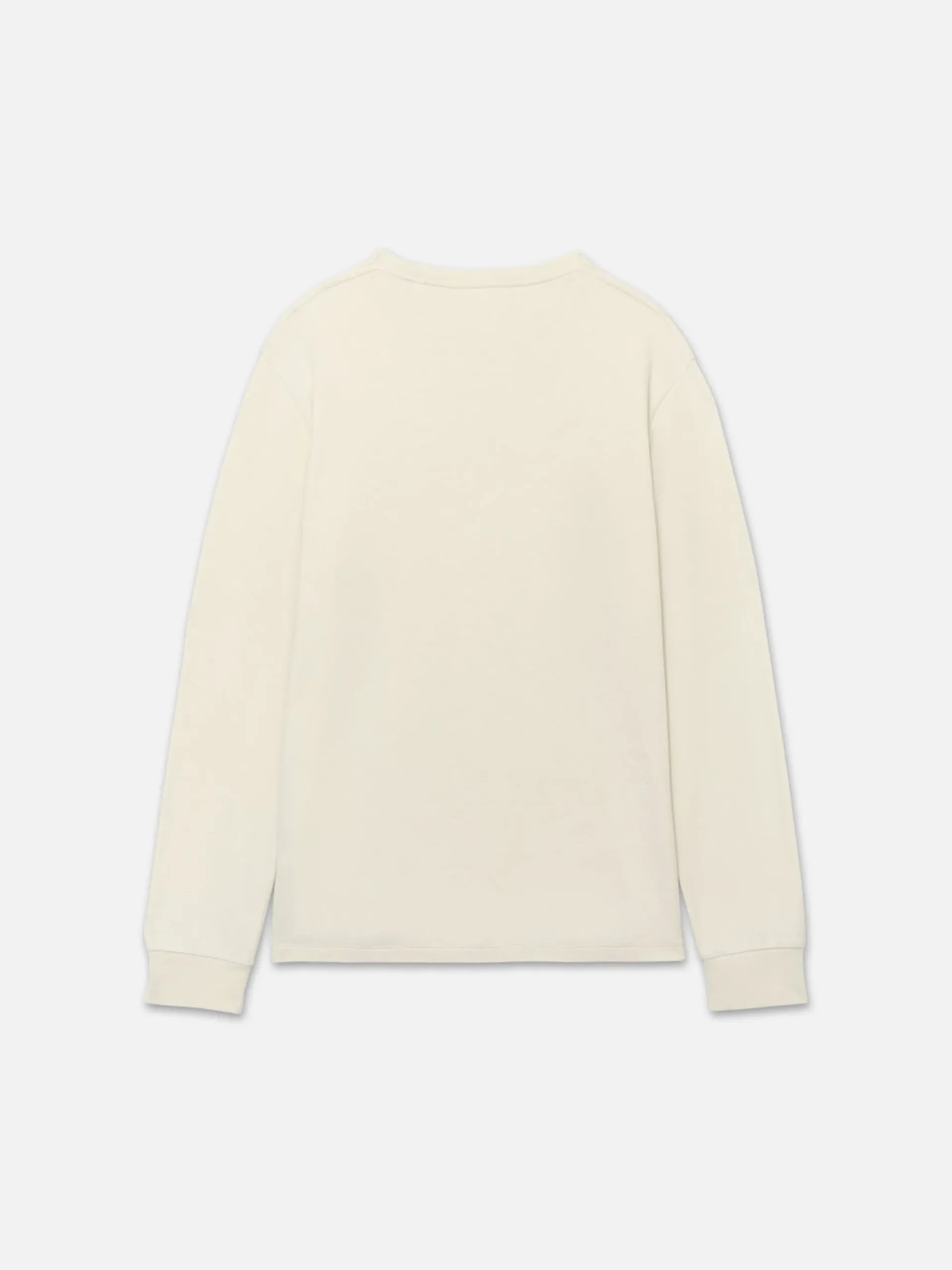 FRAME Duo Fold Crew in White Canvas