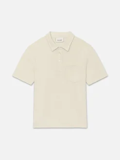 FRAME Duo Fold Polo in White Canvas