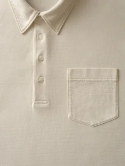 FRAME Duo Fold Polo in White Canvas