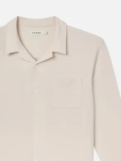 FRAME Duo Fold Relaxed Shirt in White Sand