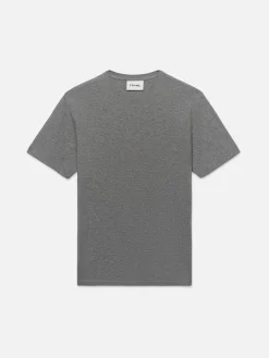 FRAME Duo Fold Tee in Heather Grey