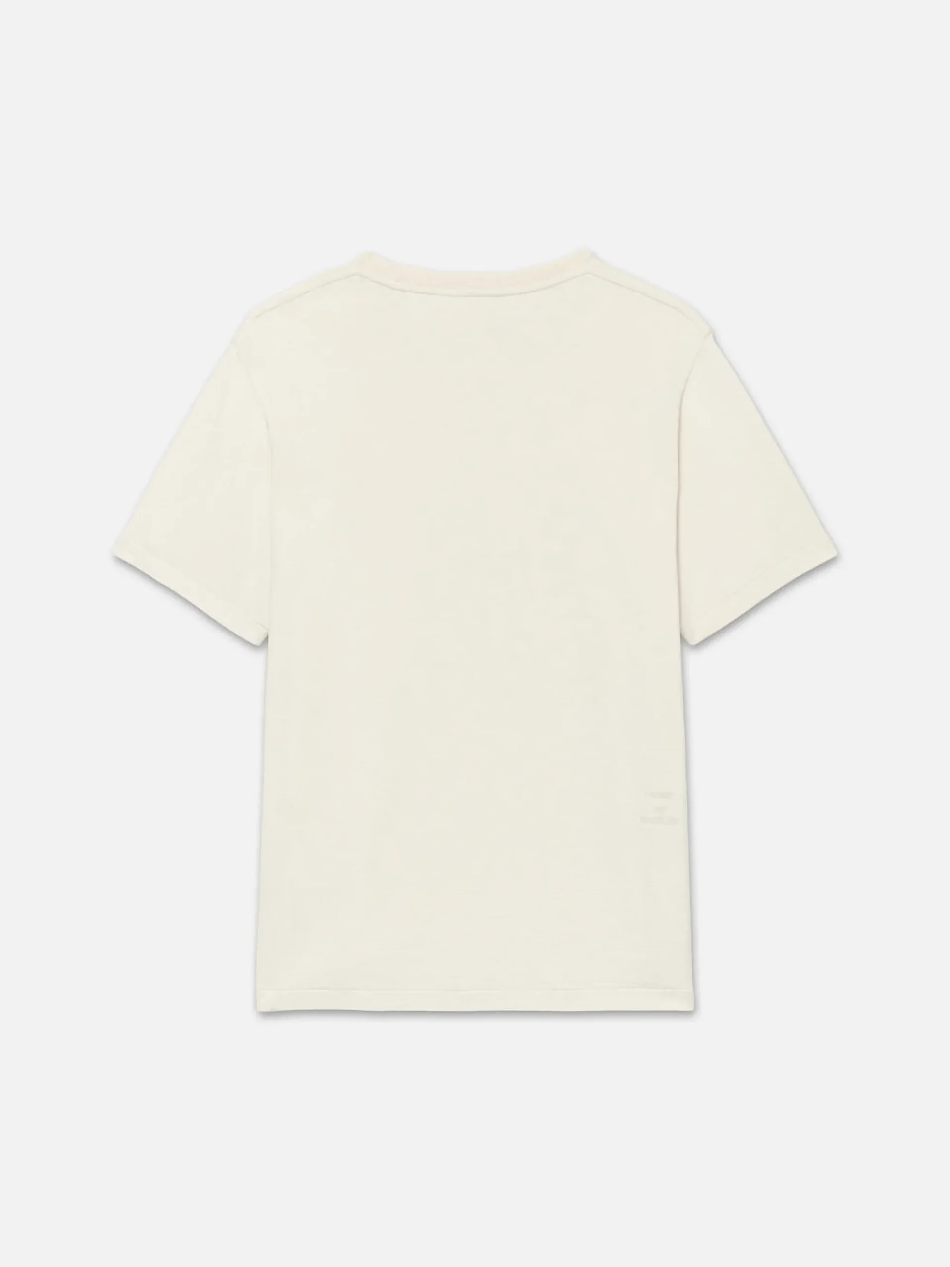 FRAME Duo Fold Tee in White Sand