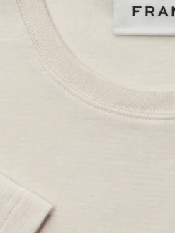FRAME Duo Fold Tee in White Sand