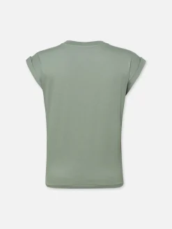 Women FRAME Easy V-Neck Tee in
