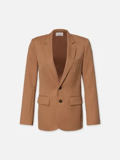 Women FRAME Everyday Blazer in Light Camel