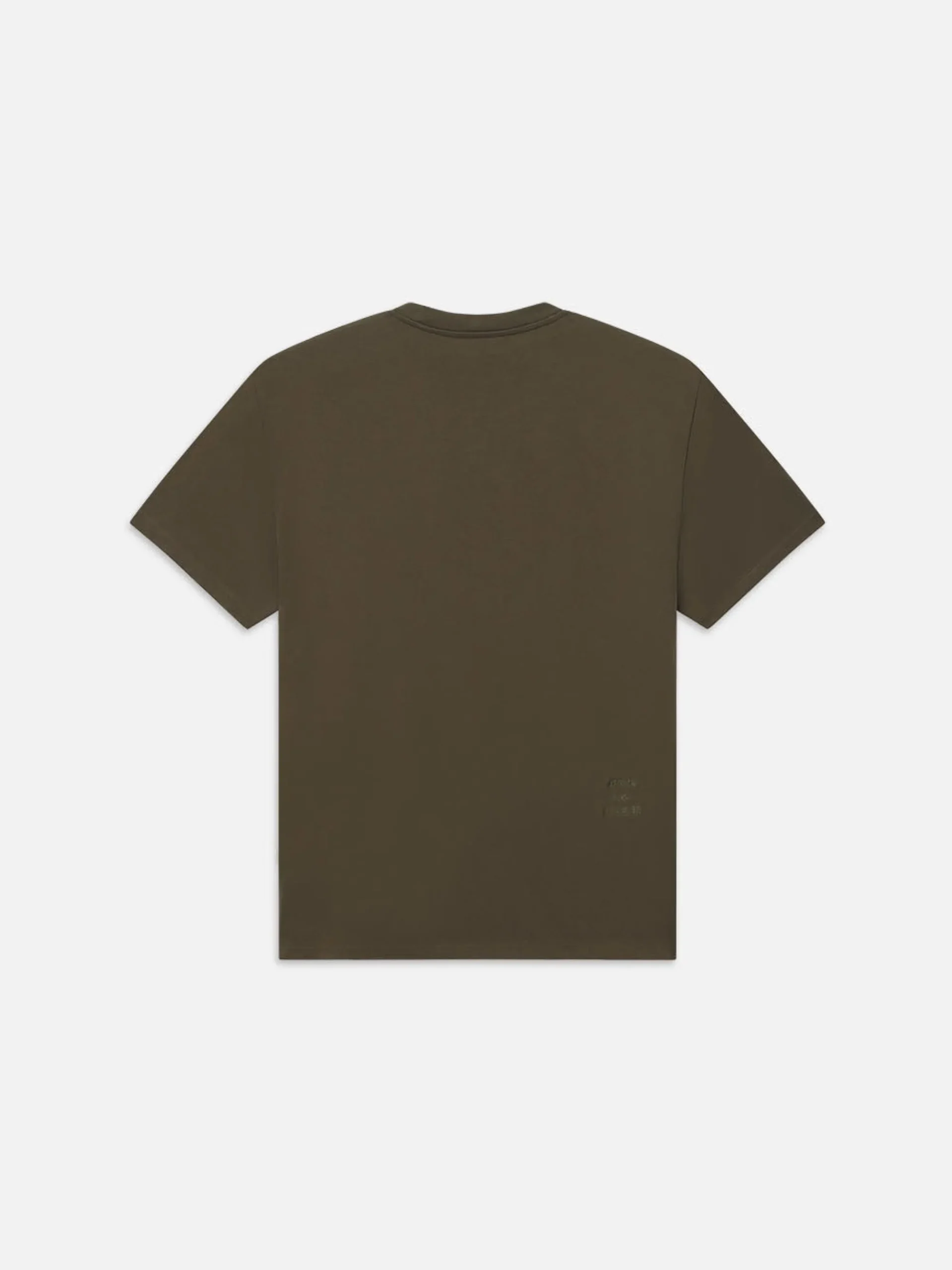 FRAME Logo Tee in Dark Olive