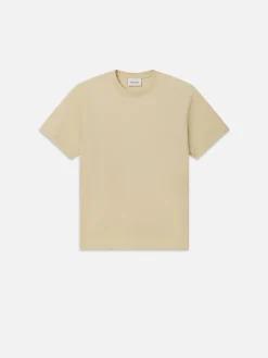 FRAME Logo Tee in Dusty Yellow