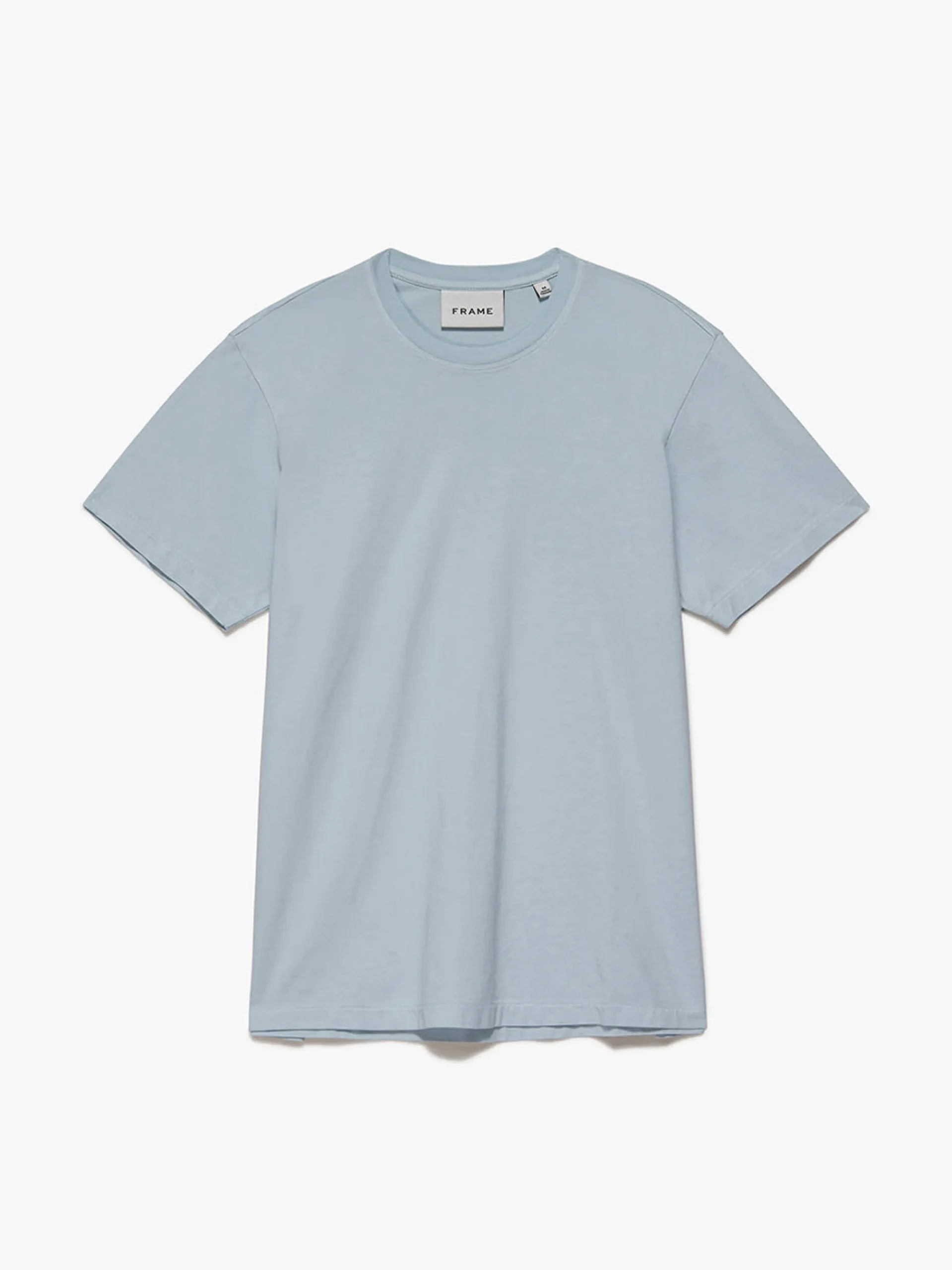FRAME Logo Tee in Sky Blue