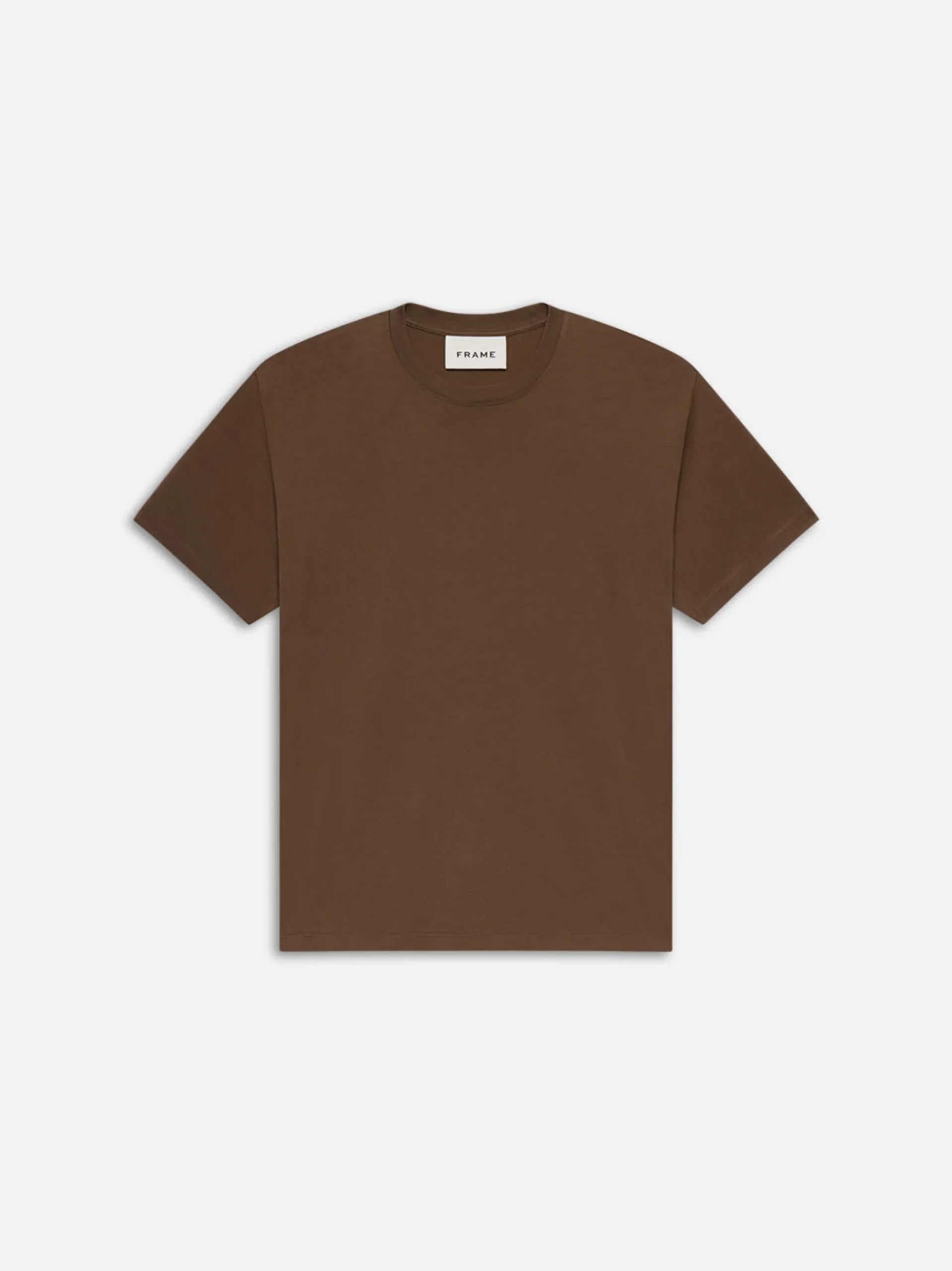 FRAME Logo Tee in Soft Mocha