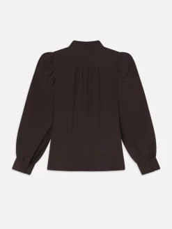 Women FRAME Gillian Long Sleeve Top in