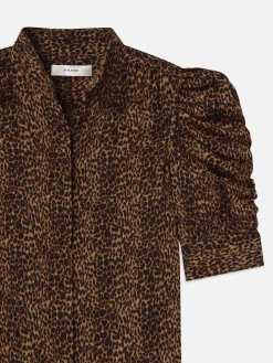 Women FRAME Gillian Top in Sand Multi