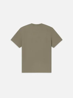 FRAME Jacquard Relaxed Tee in Dry Sage