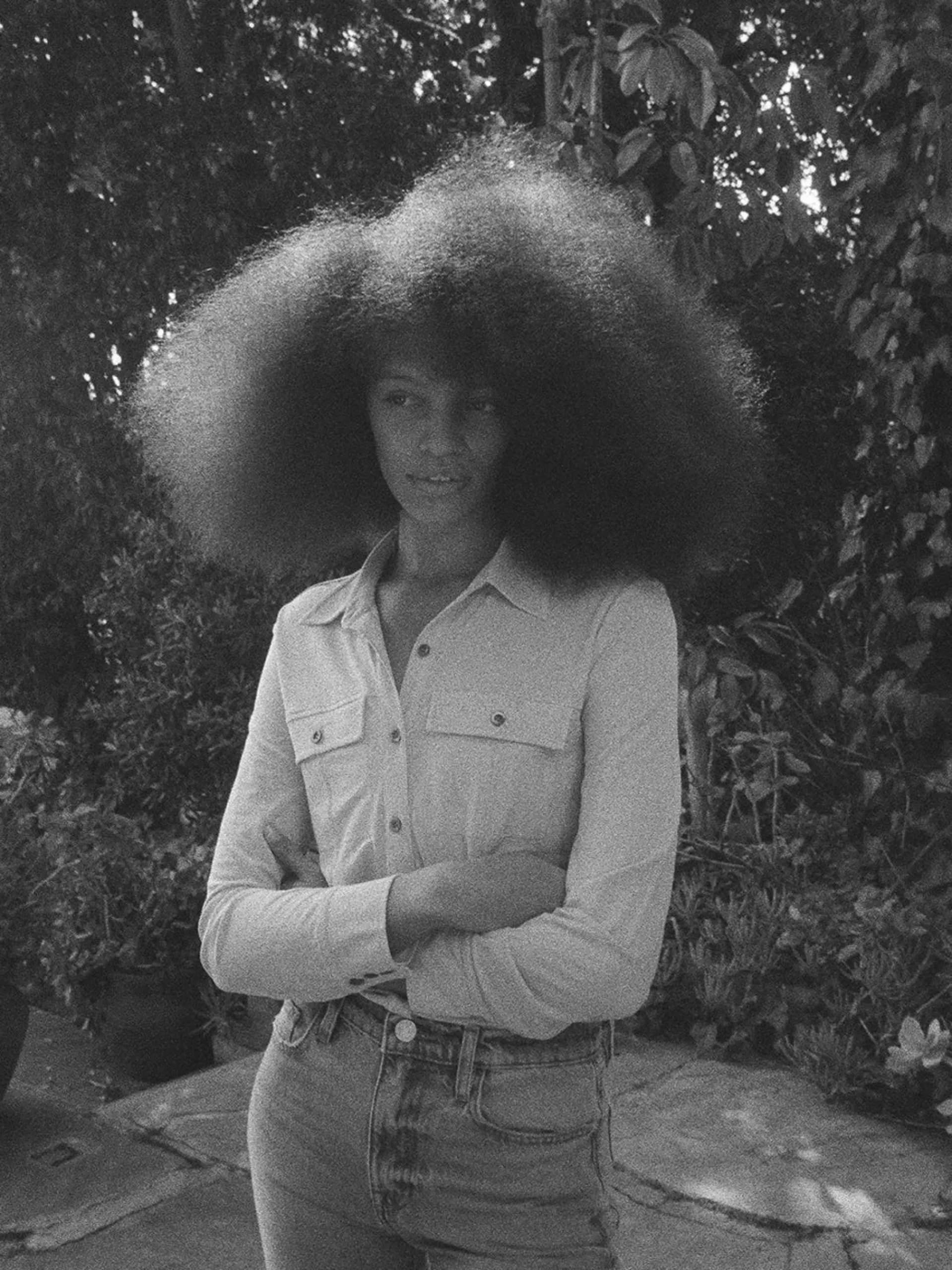 Women FRAME Jersey Button Up Shirt in